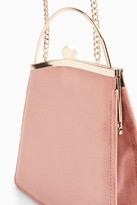 Thumbnail for your product : Topshop GARLAND Velvet Frame Bag