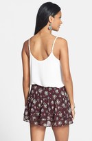 Thumbnail for your product : Lush Floral Print Tiered Skirt (Juniors)