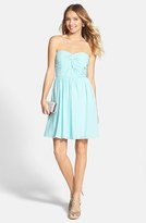 Thumbnail for your product : a. drea Twist Front Strapless Dress (Juniors)
