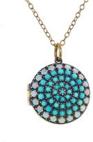 Thumbnail for your product : Andrea Fohrman Turquoise and Opal Locket - Yellow Gold