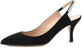 Thumbnail for your product : Slingback Pumps with Crystal Trim