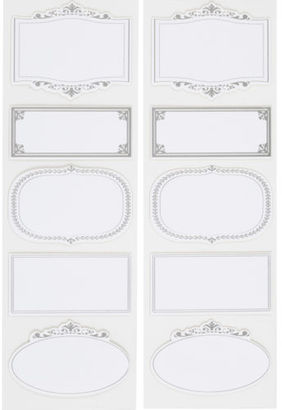 Martha Stewart Stickers-ornate Frame Labels
