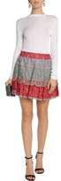 Thumbnail for your product : Alexis Zowie Color-Block Corded Lace Mini Skirt