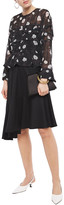 Thumbnail for your product : Carven Asymmetric Wool-twill Skirt