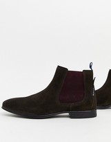 Thumbnail for your product : Ben Sherman suede chelsea boot in brown