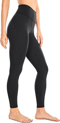 CRZ YOGA Women's Brushed Soft Yoga Pants High Waisted Workout Tights with  Inner Pocket - Naked Feeling Soft -25 Inches Black 10 - ShopStyle Trousers