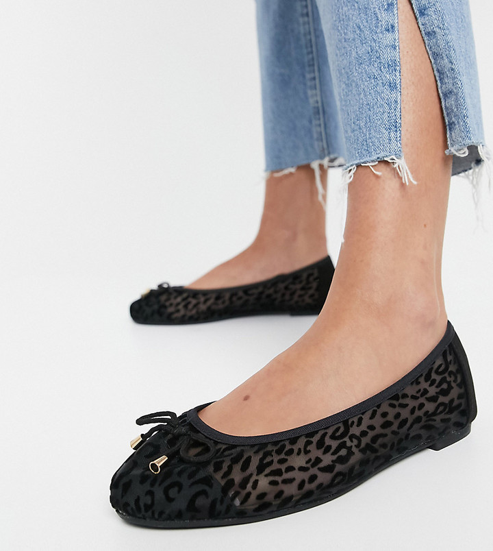 wide leopard print shoes