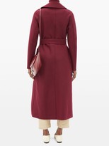 Thumbnail for your product : Harris Wharf London Tie-belt Single-breasted Wool Coat - Burgundy
