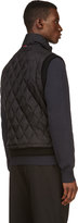 Thumbnail for your product : Moncler Gamme Bleu Black Wool & Quilted Down Vest