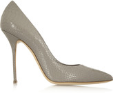 Thumbnail for your product : Casadei Croc-effect leather pumps