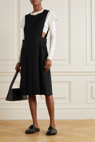 Thumbnail for your product : COMME DES GARÇONS GIRL Pleated Wool Midi Dress - Black