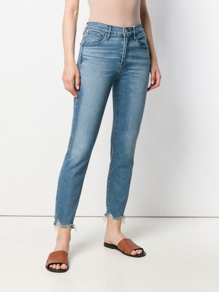 3x1 Mid Rise Straight Cropped Jeans