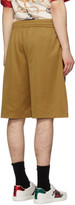 Thumbnail for your product : Gucci Tan Jersey Stripe Shorts