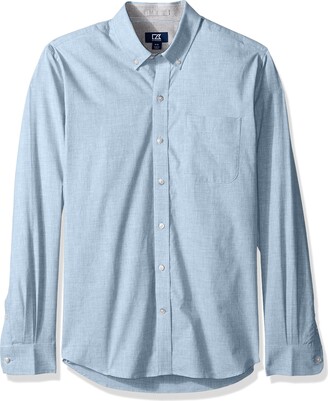 Cutter & Buck Men's Long Sleeve Non-Iron Button Down Collared Shirt