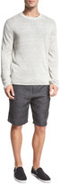 Thumbnail for your product : Vince Relaxed-Fit Linen Shorts, Gray