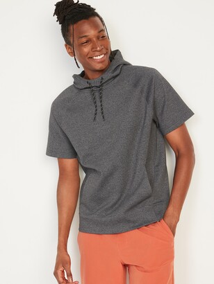 Old Navy Dynamic Fleece Short-Sleeve Pullover Hoodie for Men - ShopStyle
