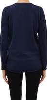 Thumbnail for your product : Barneys New York V-neck Circle-Hem Sweater