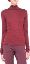 Thumbnail for your product : Akris Cashmere-Silk Jersey Turtleneck, Cinnabar