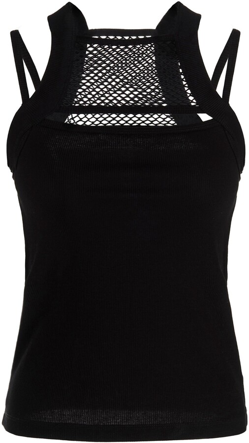 black spaghetti strap shirt