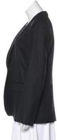 Thumbnail for your product : Ferragamo Structured Pinstripe Blazer Black Structured Pinstripe Blazer