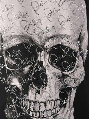Philipp Plein crystal skull T-shirt