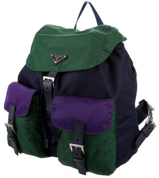 Prada Colorblock Vela Backpack