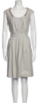 Thumbnail for your product : Lela Rose Scoop Neck Knee-Length Dress