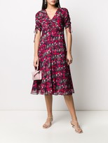 Thumbnail for your product : Dvf Diane Von Furstenberg Floral Print Ruched Dress