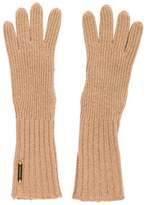 Thumbnail for your product : Burberry Rib Knit Mid-Length Gloves