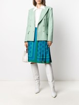Thumbnail for your product : Alberta Ferretti Monogram Print Midi Skirt
