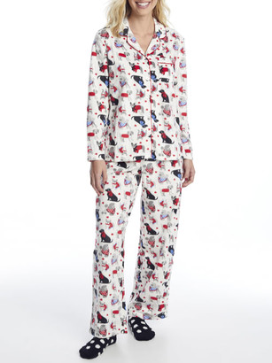 puppy print pajamas