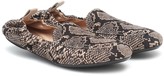 Thumbnail for your product : Gianvito Rossi Snake-print leather loafers
