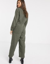 Thumbnail for your product : Free People Gia utility jumpsuit in khaki
