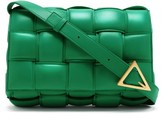 Thumbnail for your product : Bottega Veneta Cassette Small Intrecciato-leather Cross-body Bag - Green