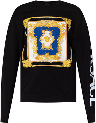 Versace Sweatshirt With Logo Men's Black - ShopStyle