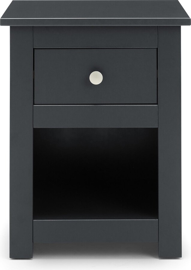 Dunelm Radley 1 Drawer Bedside Table, Dark Grey & Pine Grey ShopStyle