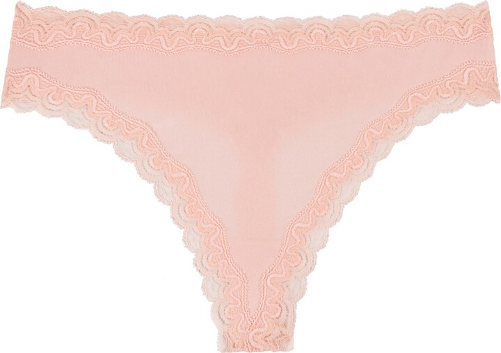 Uwila Warrior Pink Soft Silk Thong Underwear - Rose Quartz