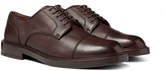 Thumbnail for your product : Brunello Cucinelli Cap-Toe Full-Grain Leather Derby Shoes