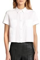 Thumbnail for your product : RED Valentino Poplin Cropped Blouse