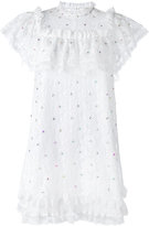 Manoush - frill bib lace dress - women - Polyester - 38