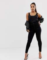 Thumbnail for your product : ASOS DESIGN Petite ultimate tank in black