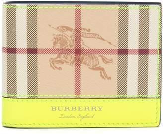 Burberry Haymarket check billfold wallet