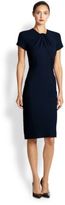 Thumbnail for your product : Zac Posen Stretch Crepe Twist-Neck Dress