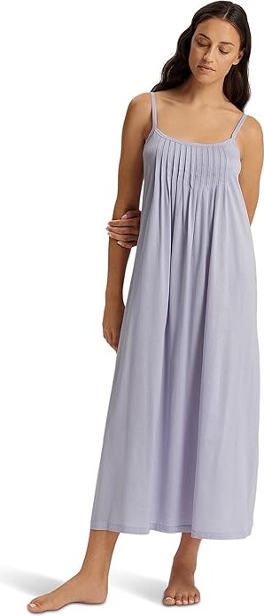 Hanro Juliet Chemise Women's Pajama Dazzling Blue : XS, Cotton