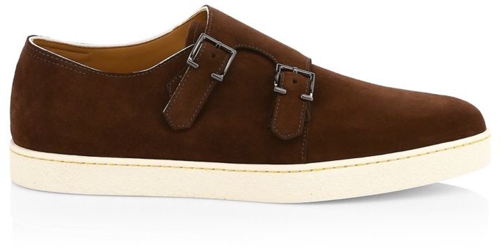 santoni double monk sneaker