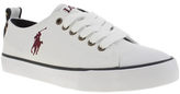 Thumbnail for your product : Polo Ralph Lauren white falmuth low boys youth