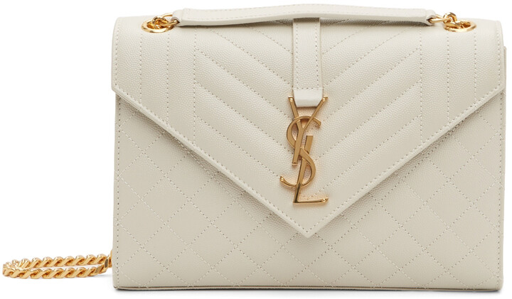 ysl envelope bag beige