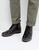 Thumbnail for your product : Frank Wright Brogue Boots Black Leather