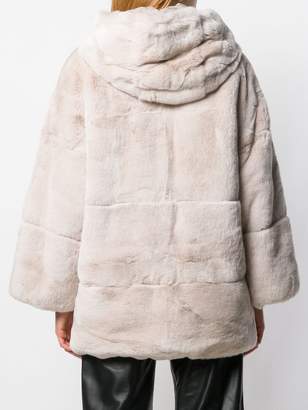 S.W.O.R.D 6.6.44 hooded shearling coat