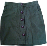 Thumbnail for your product : Urban Outfitters Khaki Suede Skirt